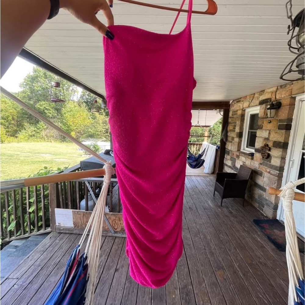 Emerald Sundae Hot Pink Dress Homecoming